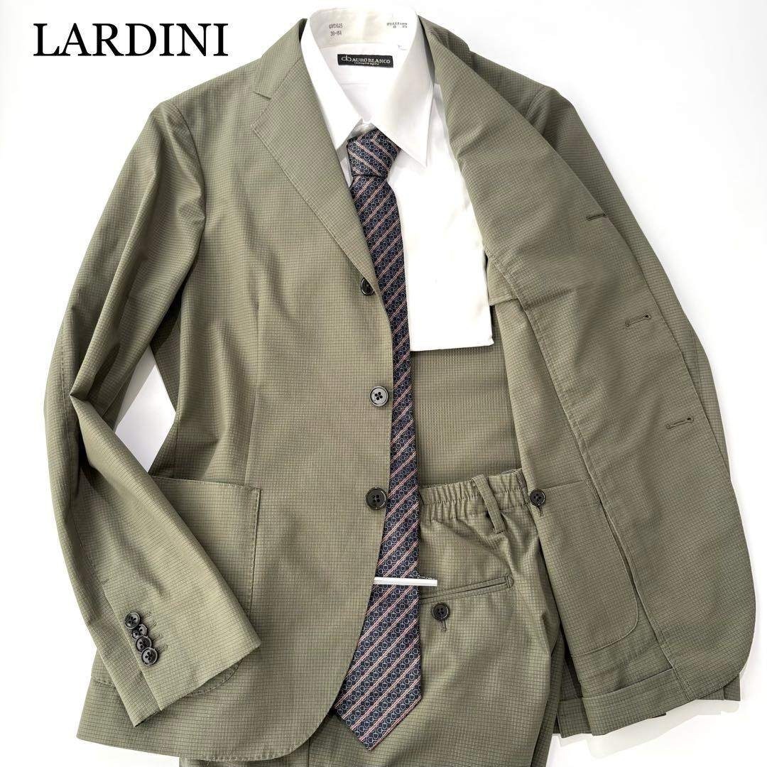 LARDINI - 【美品】LARDINI スーツ セットアップ easy wear 緑 46の
