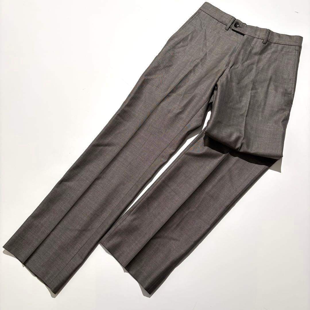 GUCCI - 【美品】GUCCI スーツ セットアップ ロゴボタン グレー 44の