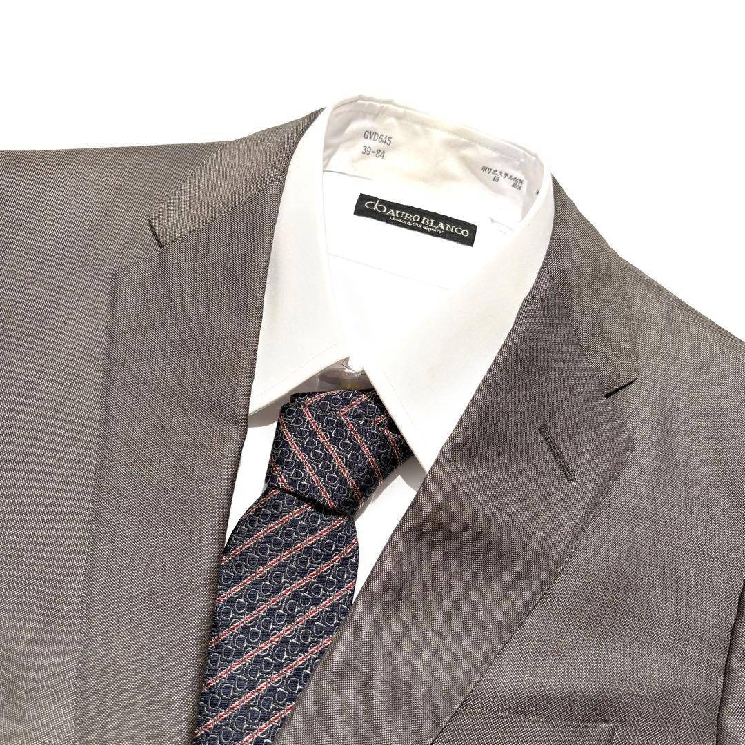 GUCCI - 【美品】GUCCI スーツ セットアップ ロゴボタン グレー 44の