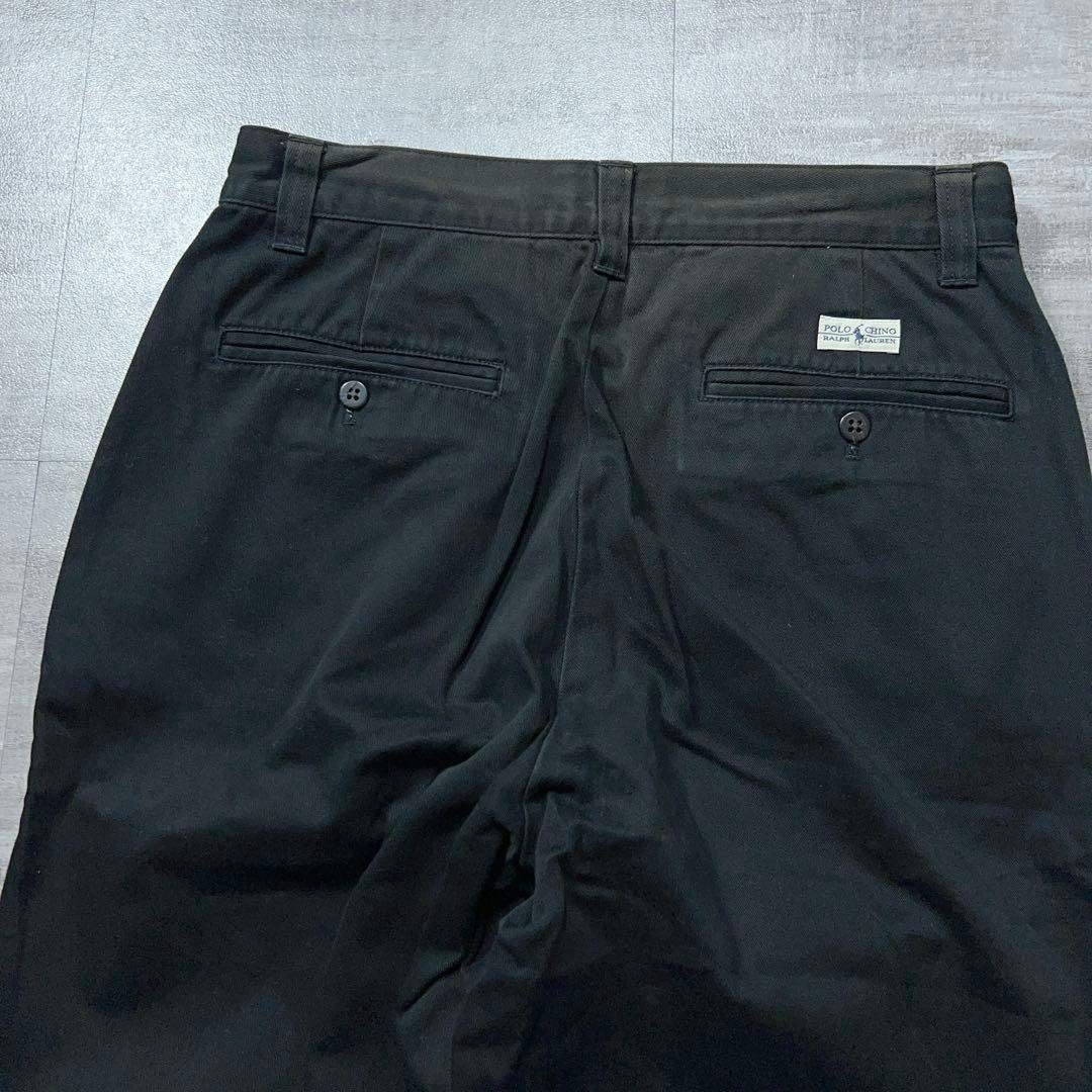 Ralph Lauren ポロバイラルフローレン ポロチノ黒 チノパン 30の通販