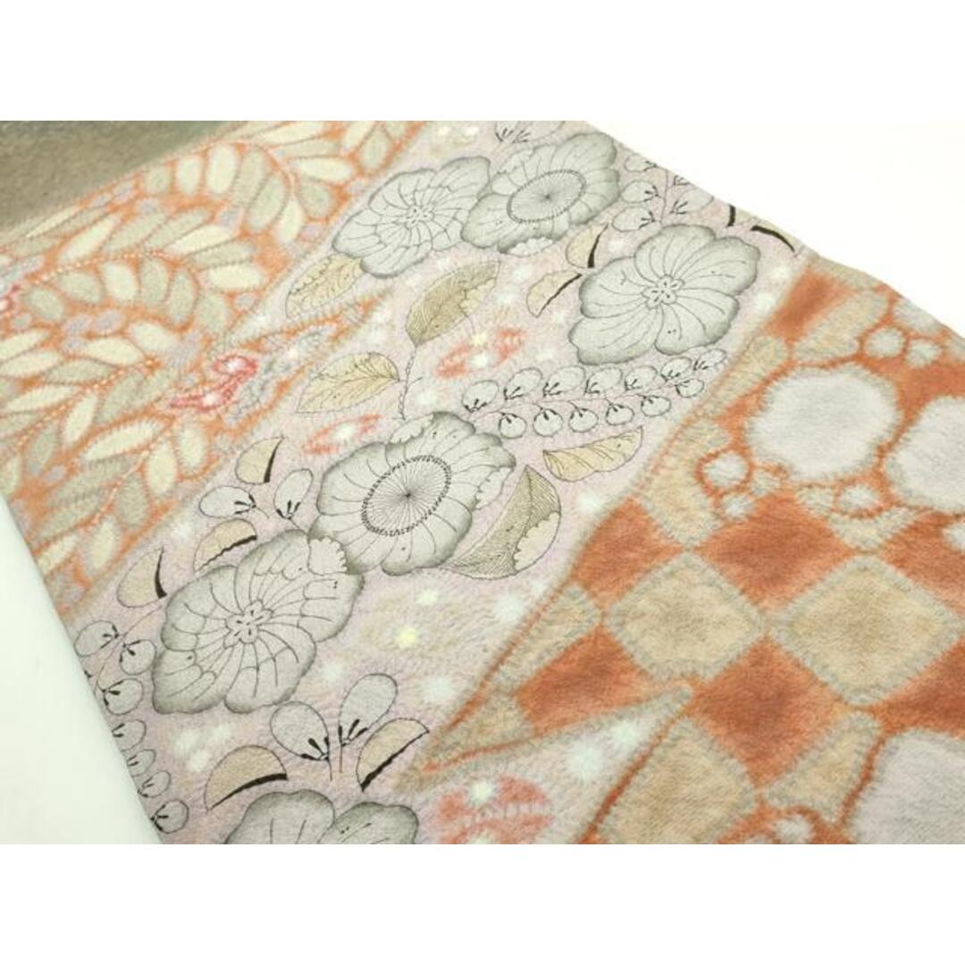 平和屋本店○最高級 初代 久保田一竹 幻の辻が花 太鼓柄袋帯 共箱付き