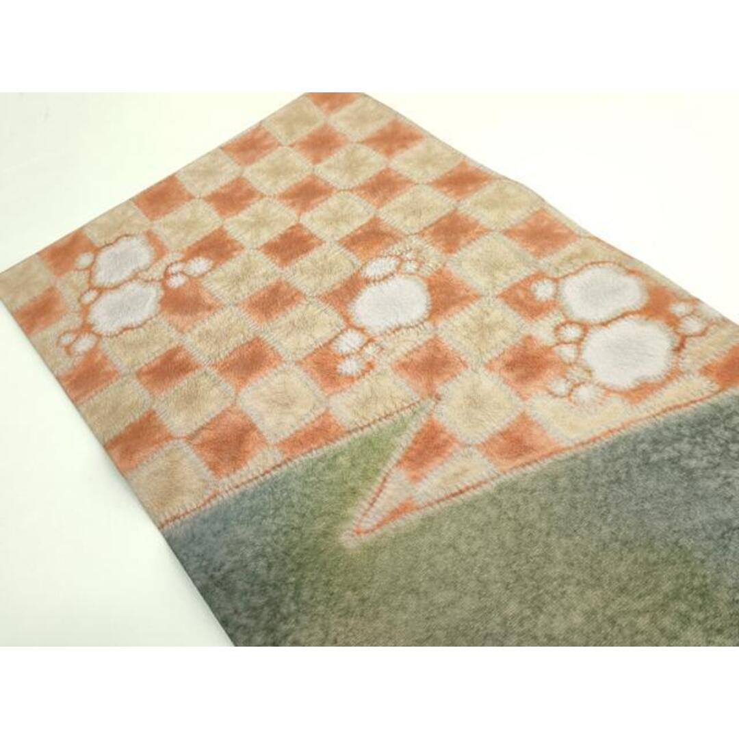 平和屋本店○最高級 初代 久保田一竹 幻の辻が花 太鼓柄袋帯 共箱付き