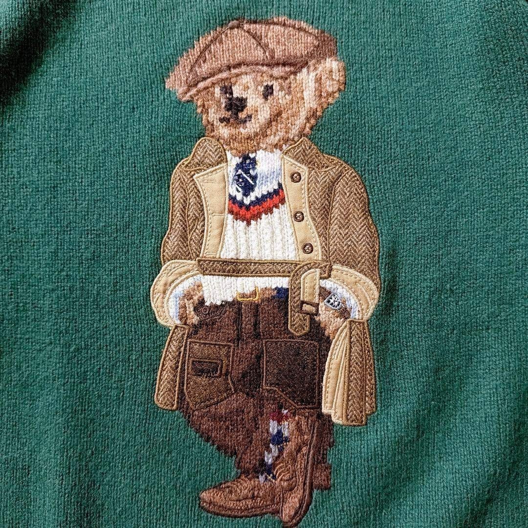 25年製✨️キャメル混 ラルフローレン ポロベア ウールカシミヤニット