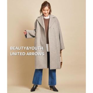 BEAUTY&YOUTH UNITED ARROWS - BY∴ HAMILTON WOOL MIX メルトンロング