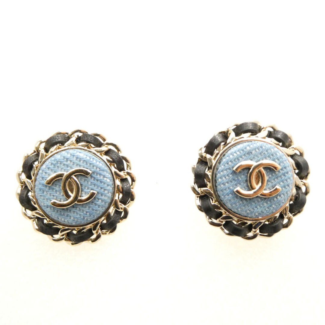 CHANEL - 美品 CHANEL シャネル ピアス B25P ココマーク デニム