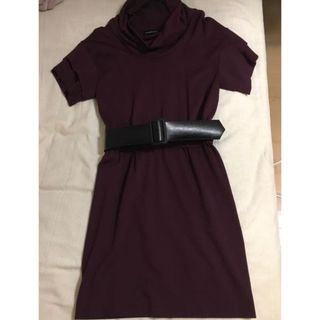 FOXEY - FOXEY NY 40 ダークパープル デコルテカット ワンピースの通販