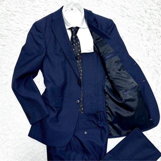 AEON - 美品トップバリュ メンズ スーツセットアップスーツ ネイビー