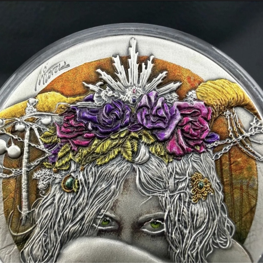 銀貨 ダークビューティーズ ファウナ カラー 超古風仕上げ 大型