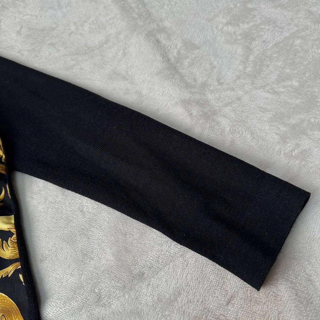 HERMES - vintage HERMES スカーフ柄 バロック カットソー ポロシャツ