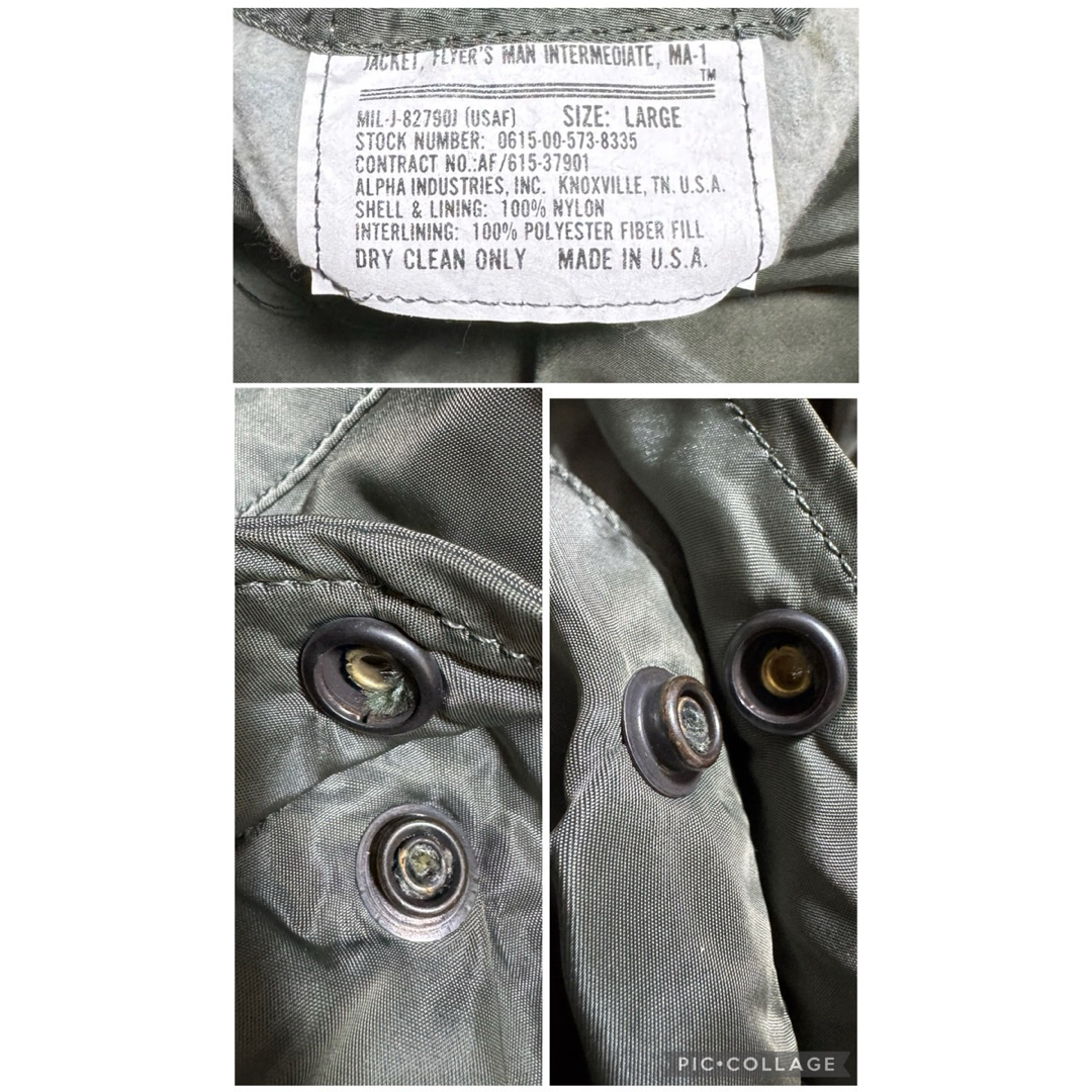 ALPHA INDUSTRIES - ALPHA 80s USA製 ビンテージ MA-1 ボンバー