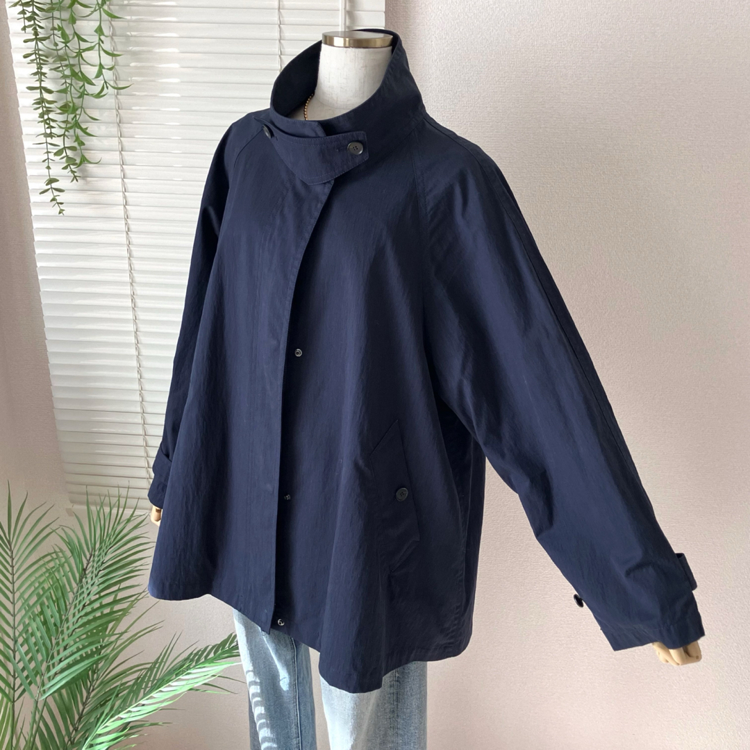 2025SS】FRAMeWORK 撥水テントラインコート 春アウター 紺
