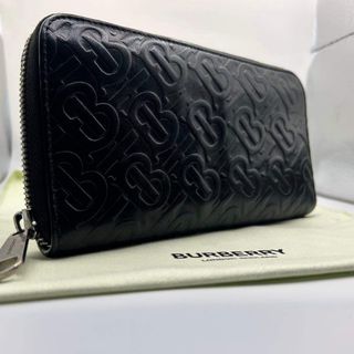BURBERRY - 現行✨BURBERRY モノグラムTB ラウンドファスナー 長財布