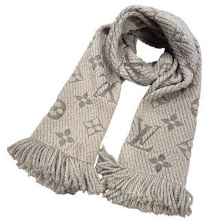 み*ん様 LOUIS VUITTON リバーシブルマフラー グレー アイボリー