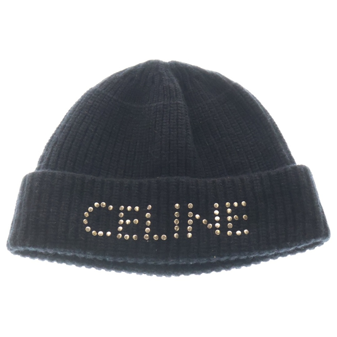 CELINE - CELINE セリーヌ エンブロイダリー スタッズ ロゴ ビーニー