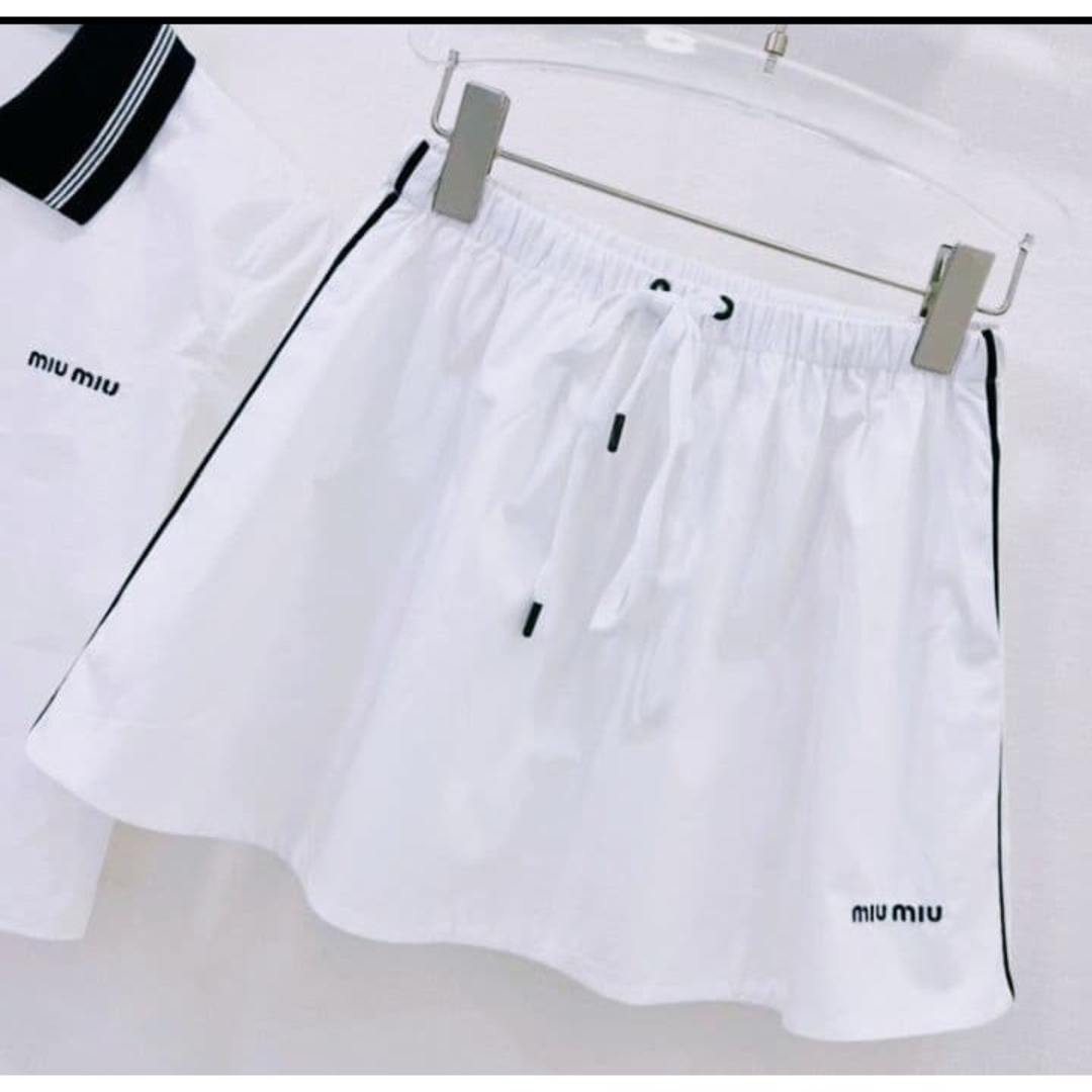 90s miu miu ミュウミュウ 99aw アーカイブ スカート 白タグ MIU MIU - 超美品 ミュウミュウ MIUMIU 90年代 ヴィンテージ 旧タグ