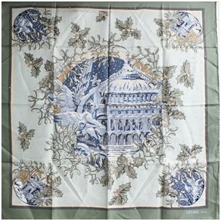 CELINE - セリーヌ 大判シルクスカーフ ピンク 乗馬の通販 by 招き猫