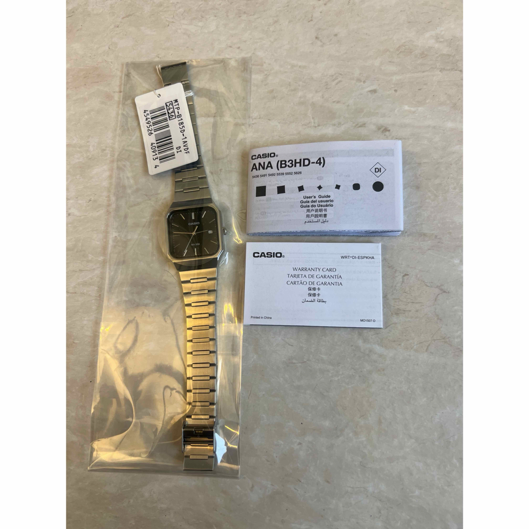 CASIO - カシオ MTP-B185D 新品 ブラックの通販 by shop hidetaaan