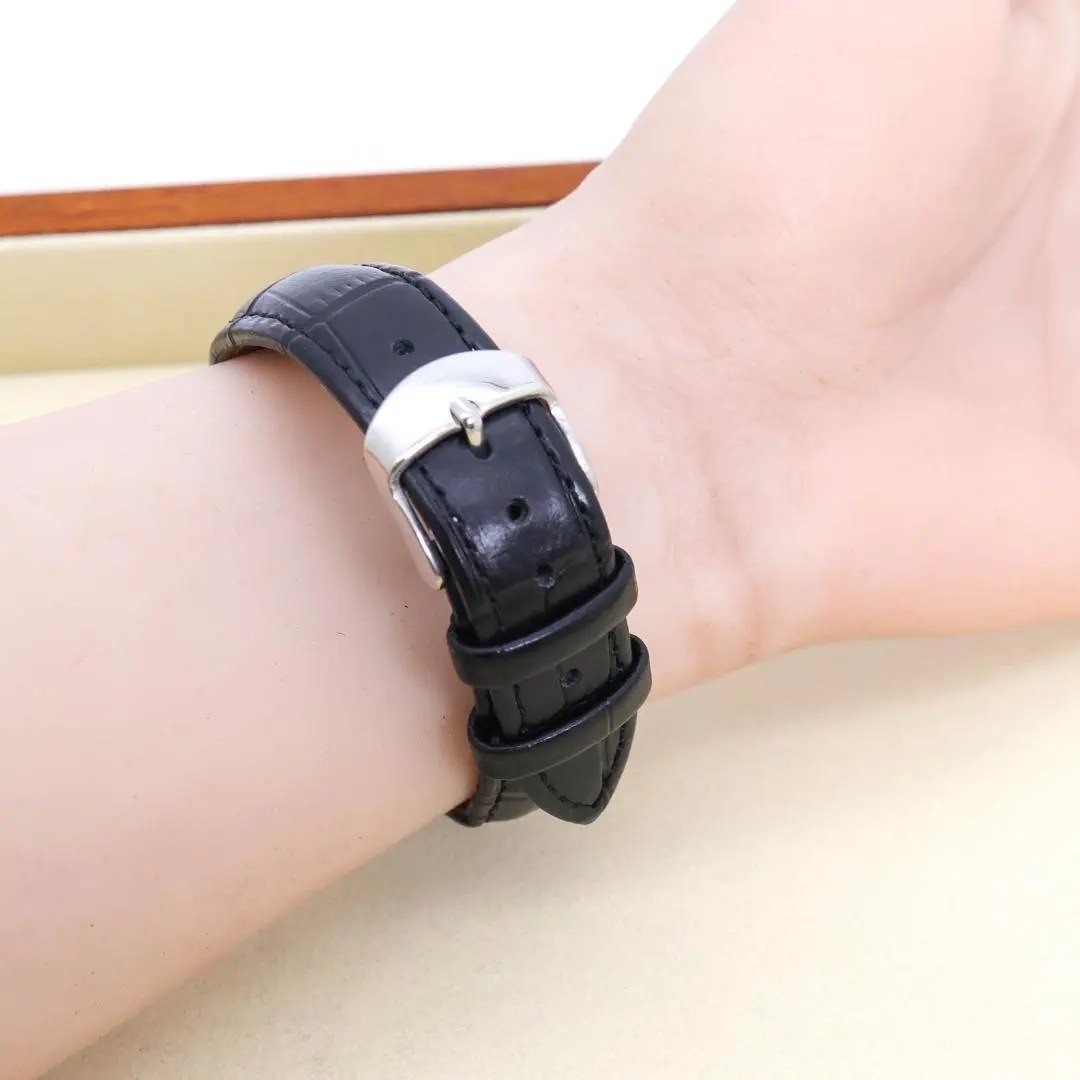 SEIKO - 稼働 SEIKO 腕時計 シャリオ スクエア メンズ レザー 新品電池