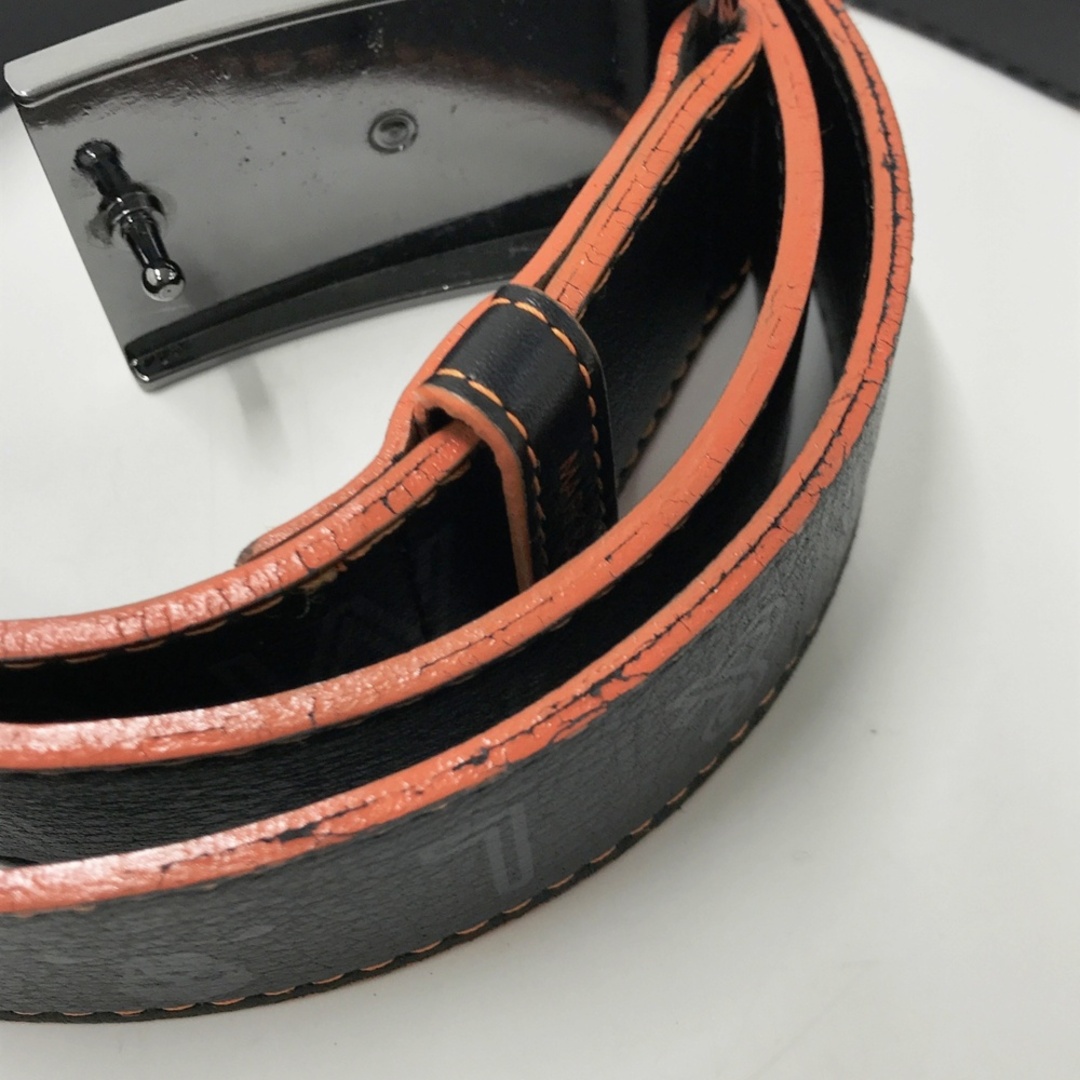 マークアンドロナ MARK＆LONA スカルバックル レザーベルト