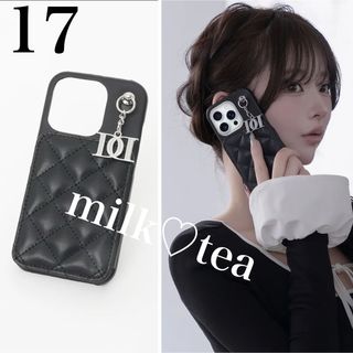 Darich - キルティングミラーDDチャームiPhoneケース iPhone16 ピンク