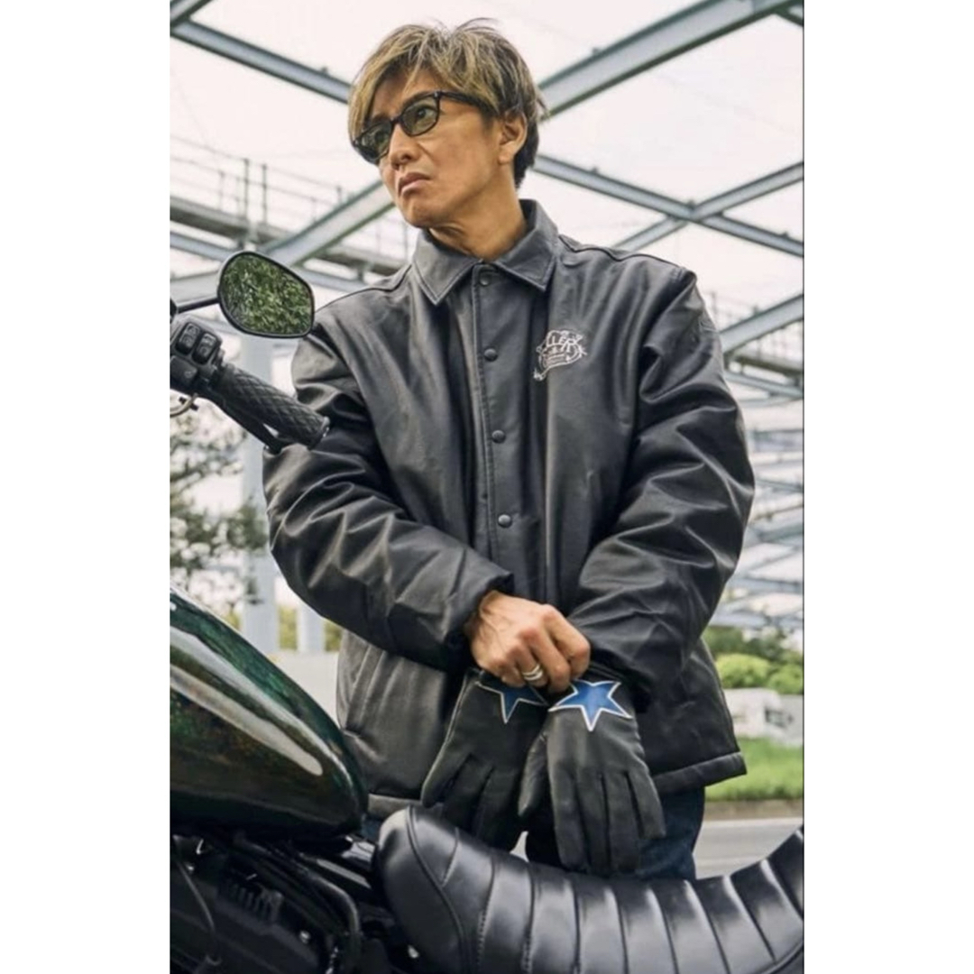 ROLLER FAKE LEATHER COACH JACKET L の通販 by shu's shop｜ラクマ