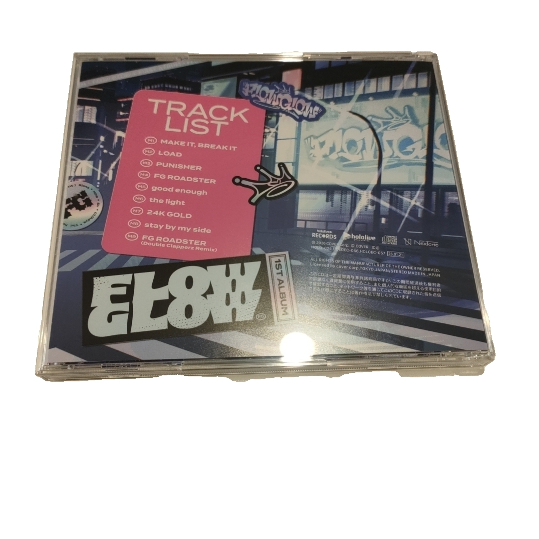 hololive - FLOW GLOW ホロライブ 響咲リオナ 直筆サイン 1stアルバム