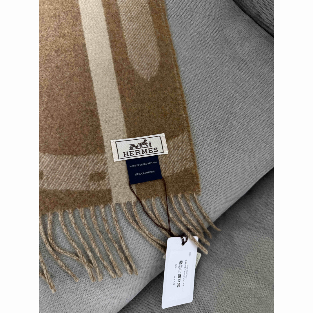 HERMES - 値下げ！新品未使用 エルメス カシミヤマフラー レディ