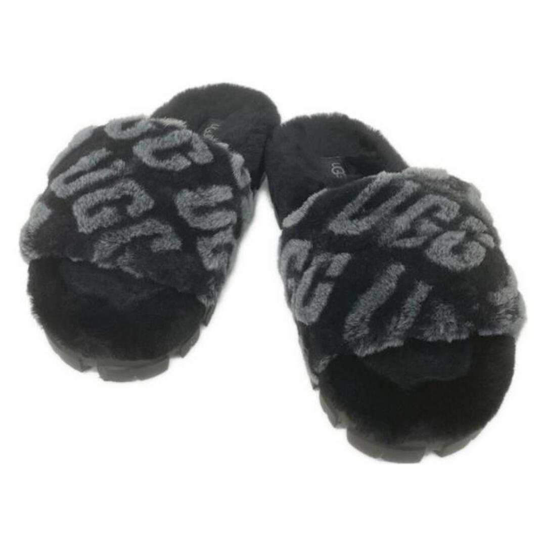 未使用級 UGG 24cm ブラック コゼッタ ロゴグラフ 1148770 未使用級