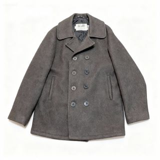 schott - 38 美品 Schott 732 Pコート タイト スリム クレイジー