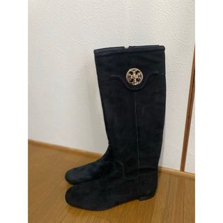 Tory Burch - 綺麗 トリーバーチ スエード ムートンブーツ ネイビー 本