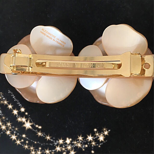 ALEXANDRE DE PARIS - アレクサンドルドゥパリ 双子カメリア バレッタ