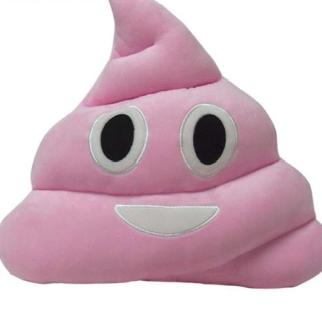 ピンクのうんこちゃんお手軽クッション☆絵文字うんこちゃん】の通販