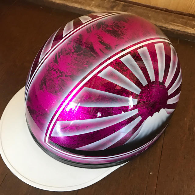 新品 キャンディーピンク ラメ ボカシ ラップ塗装 富士日章 コルク半の