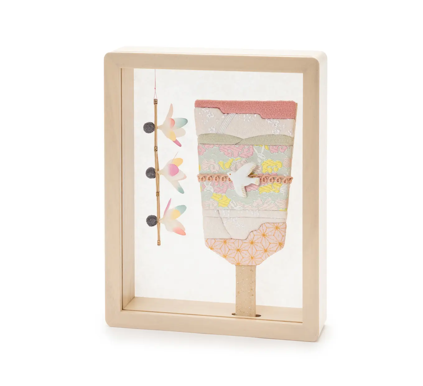 雛人形「羽子板飾り『結び羽』お名前プレートセット」｜雛人形の通販