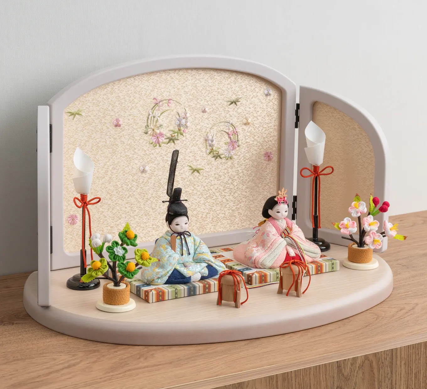雛人形「れいれい 八重桜（ナチュラル）」｜雛人形の通販 ふらここ