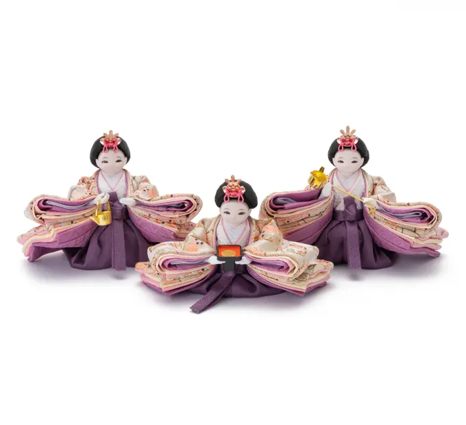 雛人形「衣装着用 外付け台（三人官女用） ナチュラル」｜雛人形の通販