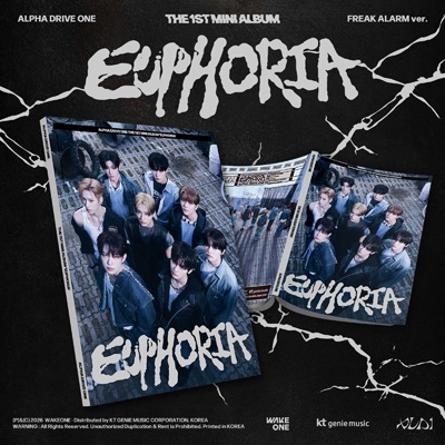 THE 1ST MINI ALBUM 'EUPHORIA' (FREAK ALARM Ver.) : ALPHA DRIVE ONE