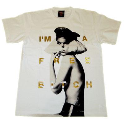 Lady Gaga T-shirt: I'm A Free Bitch / Size: S : Lady Gaga