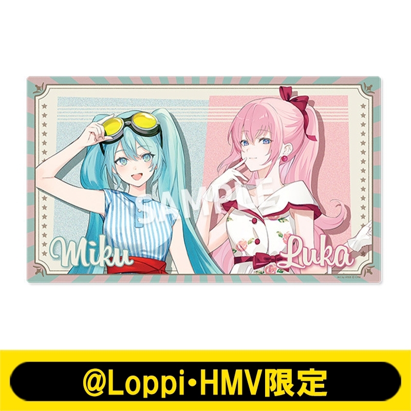 ラバーマット（初音ミク・巡音ルカ）【@Loppi・HMV限定】 : 初音ミク