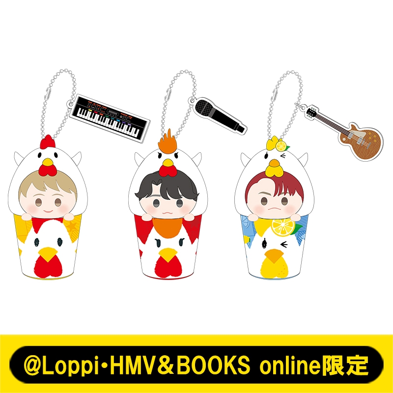 MGA なりきり！からあげクン ぬいぐるみキーチェーン（3種セット