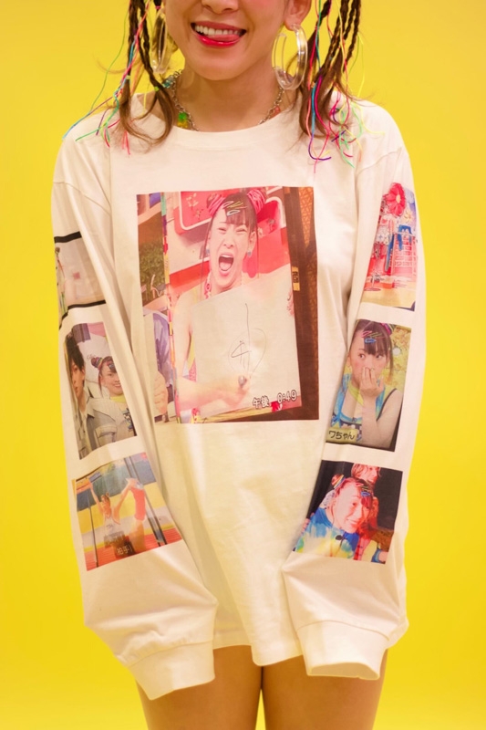 フィードバック・フィードバックA面ロングTシャツ M : フワちゃん