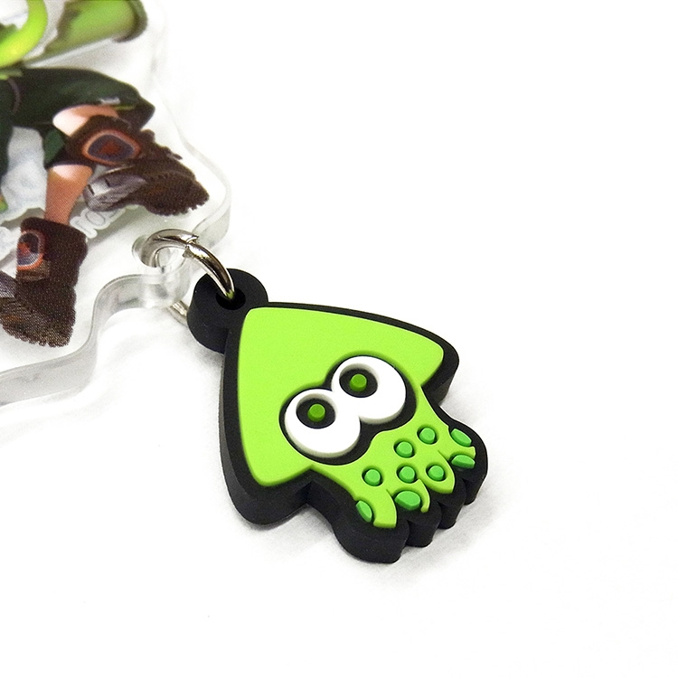 スプラトゥーン イカす ラバーつき アクリルキーホルダー 8種セット