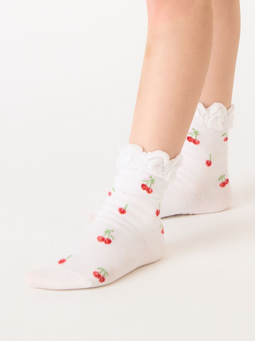 チェリー柄ソックス（ソックス）｜hakka kids（ハッカキッズ）｜HAKKA