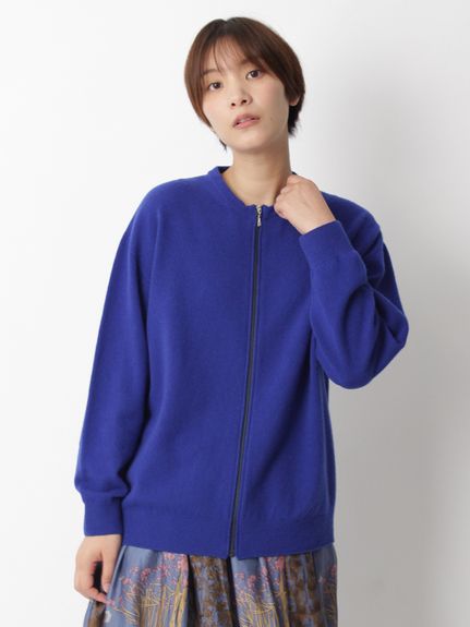 Vert ハイブリットメリノウール12Gホールガーメントジップアップニット