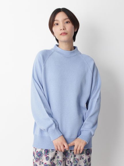 コットンポリエステル ホールガーメントニットプルオーバー（ニット