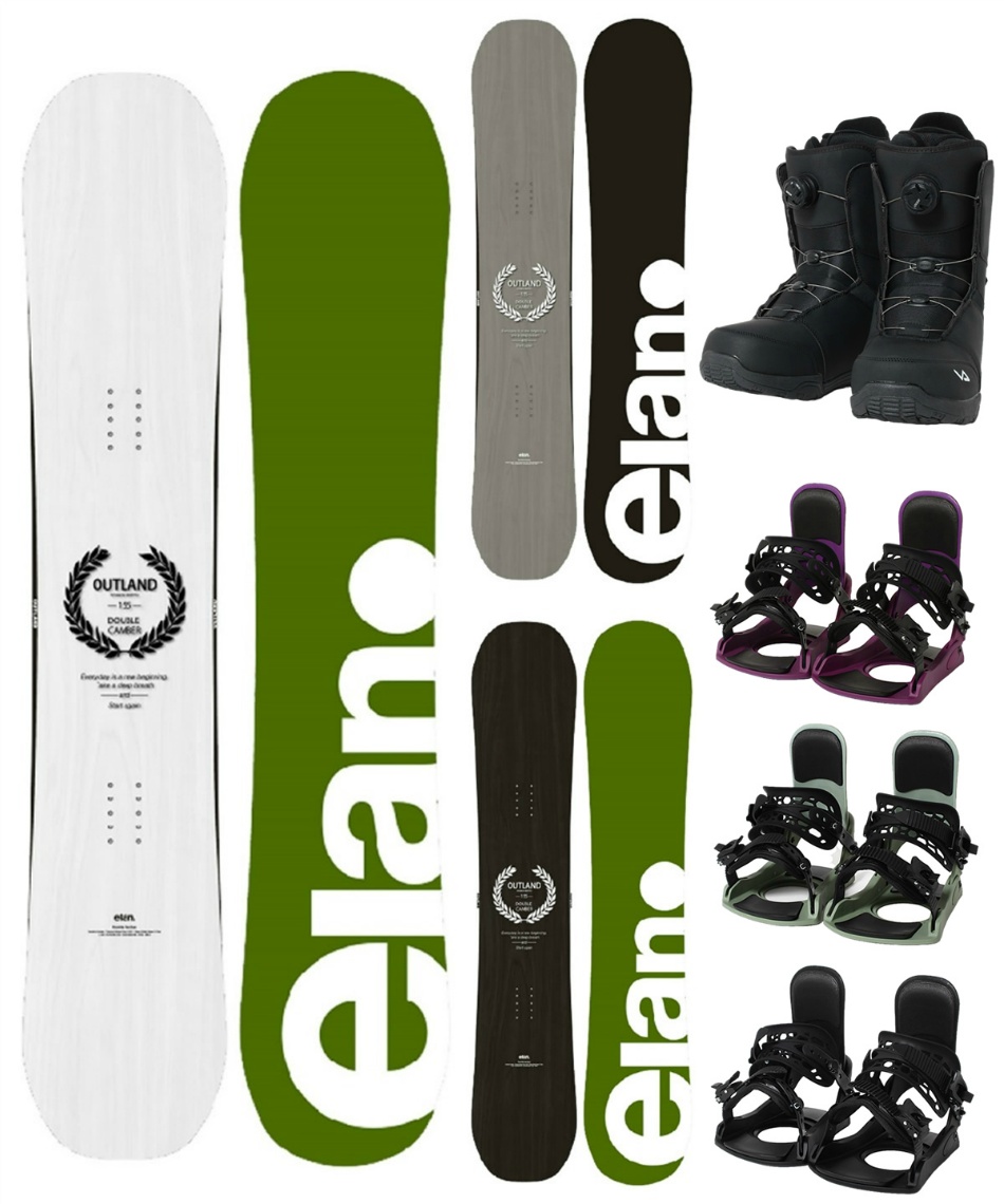 エラン(ELAN) スノーボード 3点セット ボード板+ビンディング+ブーツ