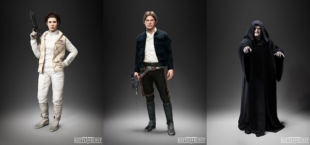 スター・ウォーズ バトルフロント』にレイア姫、ハン・ソロ、皇帝が