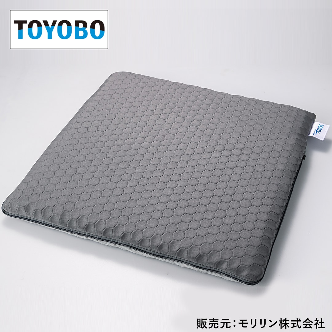 東洋紡 インテリア スリーディードライシートクッション 2枚組 グレー