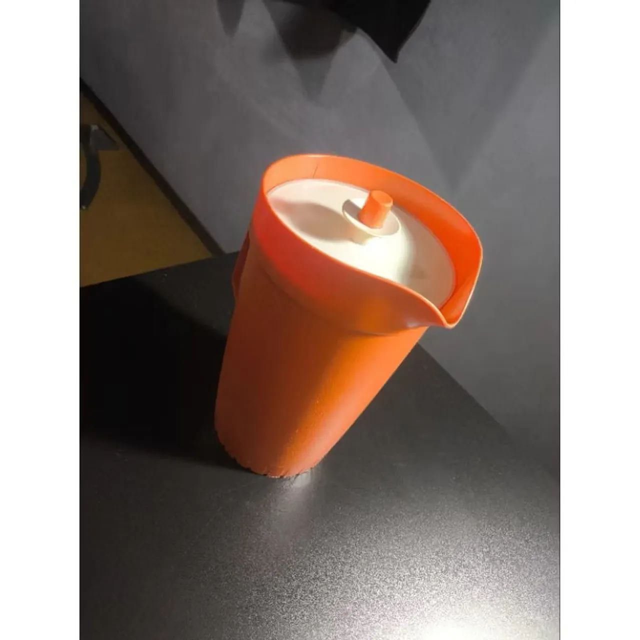 Jarra Tupperware Laranja com Tampa Branca | Vintage | Déc. 70/80