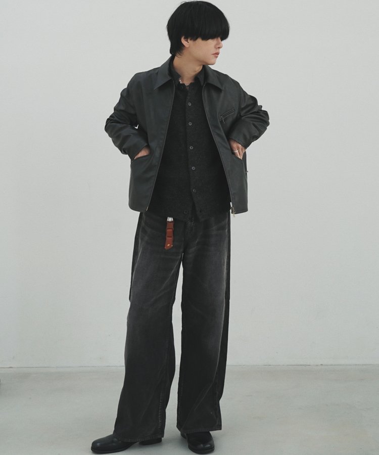 VINTAGE WASHED LEATHER ZIP / 商品詳細ページ / LIDNM / Llife ONLINE